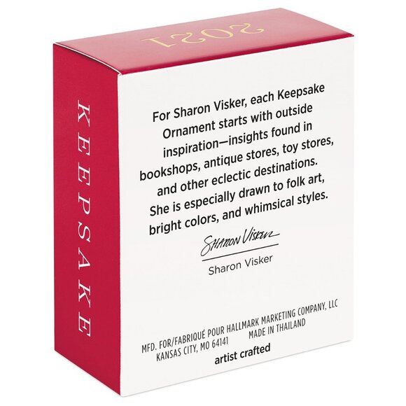 New! 2 Sugar Skull Hallmark Keepsake Ornament Set Dia de los Muertos 2021 & 2022 - Picture 2 of 5